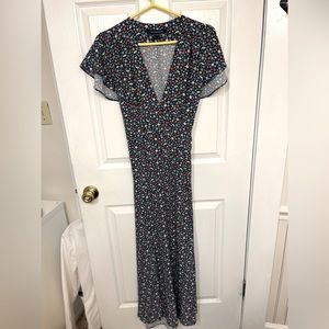 French Connection Eden France’s Surplice Wrap Maci Dress Ditsy Floral Print